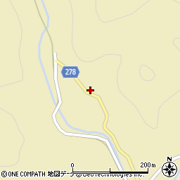 秋田県湯沢市上院内大沢前156周辺の地図