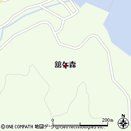 岩手県大船渡市三陸町綾里舘ケ森周辺の地図