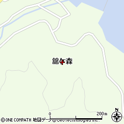 岩手県大船渡市三陸町綾里（舘ケ森）周辺の地図