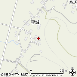 秋田県湯沢市桑崎平城190周辺の地図