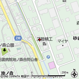 株式会社石秀苑　本社工場周辺の地図