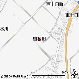 秋田県湯沢市小野曽利田周辺の地図