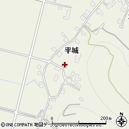 秋田県湯沢市桑崎平城194周辺の地図
