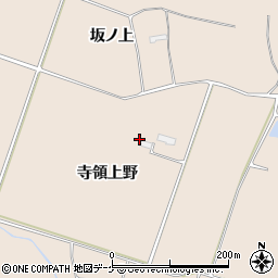 岩手県奥州市前沢古城寺領上野周辺の地図