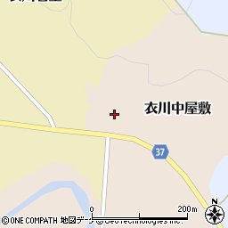 岩手県奥州市衣川中屋敷18周辺の地図