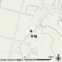秋田県湯沢市桑崎平城132周辺の地図
