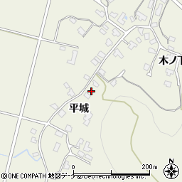 秋田県湯沢市桑崎平城209周辺の地図