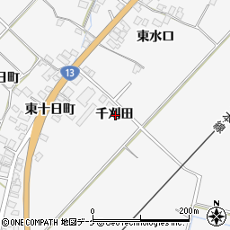 秋田県湯沢市小野千刈田周辺の地図