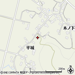 秋田県湯沢市桑崎平城210周辺の地図