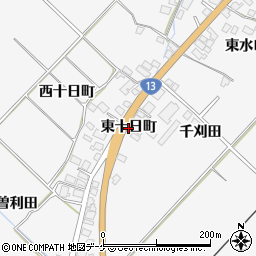 秋田県湯沢市小野（東十日町）周辺の地図
