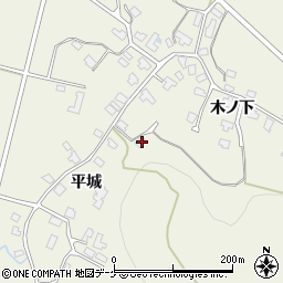 秋田県湯沢市桑崎平城1周辺の地図