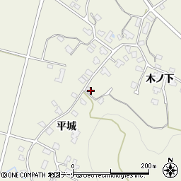 秋田県湯沢市桑崎平城212周辺の地図