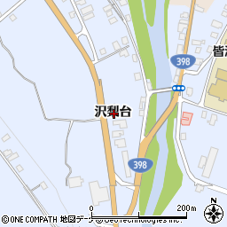 秋田県湯沢市皆瀬沢梨台周辺の地図