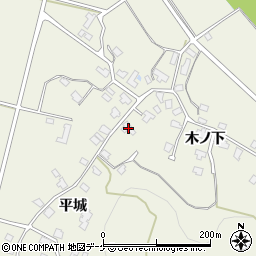 秋田県湯沢市桑崎平城216周辺の地図