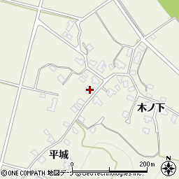 秋田県湯沢市桑崎平城111周辺の地図