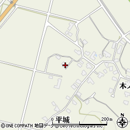秋田県湯沢市桑崎平城237周辺の地図