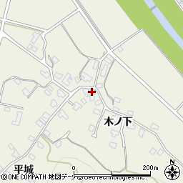 秋田県湯沢市桑崎平城81周辺の地図