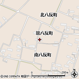 岩手県奥州市前沢古城舘八反町周辺の地図