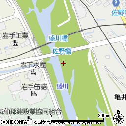 佐野橋周辺の地図
