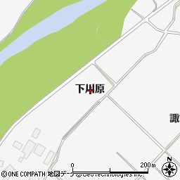 秋田県湯沢市小野下川原周辺の地図