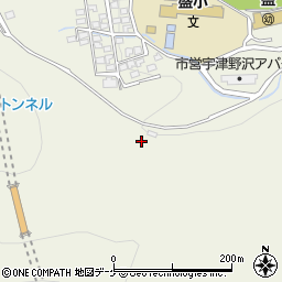 岩手県大船渡市盛町（宇津野沢）周辺の地図