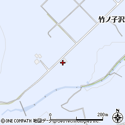 秋田県湯沢市皆瀬竹ノ子沢48周辺の地図