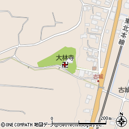 岩手県奥州市前沢古城（寺ノ上）周辺の地図