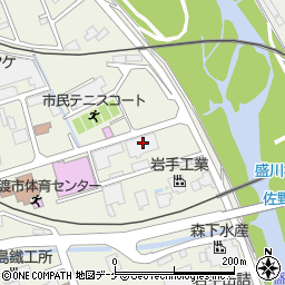 岩手県大船渡市盛町田中島周辺の地図