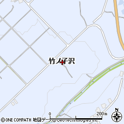 秋田県湯沢市皆瀬竹ノ子沢周辺の地図
