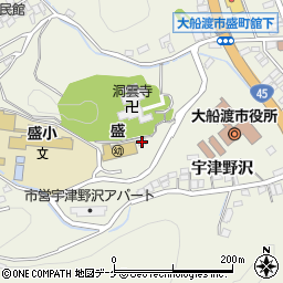 岩手県大船渡市盛町宇津野沢21周辺の地図