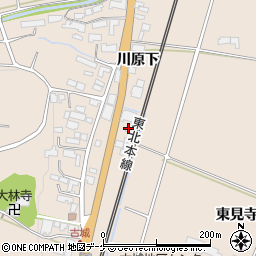 岩手県奥州市前沢古城東見寺下周辺の地図