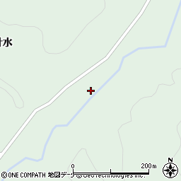 秋田県由利本荘市鳥海町上笹子針水24周辺の地図