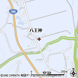 秋田県湯沢市皆瀬八王神118周辺の地図