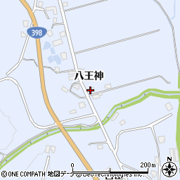 秋田県湯沢市皆瀬八王神117周辺の地図