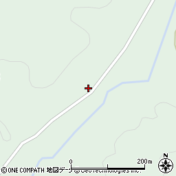 秋田県由利本荘市鳥海町上笹子針水32周辺の地図