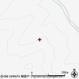 秋田県湯沢市小野江間沢周辺の地図