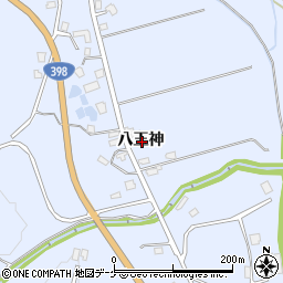 秋田県湯沢市皆瀬八王神周辺の地図