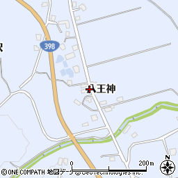秋田県湯沢市皆瀬八王神11周辺の地図