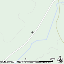 秋田県由利本荘市鳥海町上笹子針水34周辺の地図