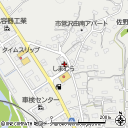 沢田公民館周辺の地図