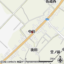 秋田県湯沢市桑崎中泊周辺の地図