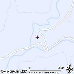 秋田県湯沢市皆瀬（上落合）周辺の地図