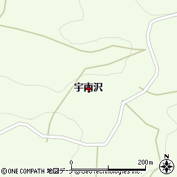 岩手県陸前高田市横田町宇南沢周辺の地図