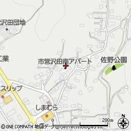 岩手県大船渡市赤崎町沢田周辺の地図