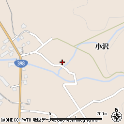 秋田県湯沢市稲庭町小沢58周辺の地図