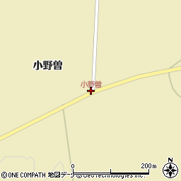 小野曽周辺の地図