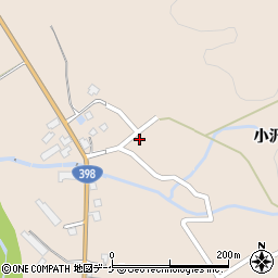 秋田県湯沢市稲庭町小沢74周辺の地図