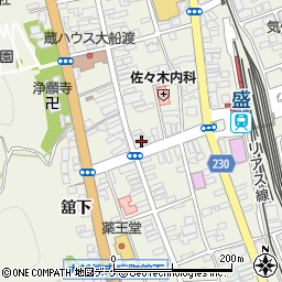 岩手県大船渡市盛町町6-63周辺の地図