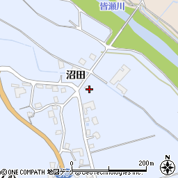 秋田県湯沢市皆瀬八王神1周辺の地図