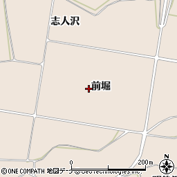 岩手県奥州市前沢古城（前堀）周辺の地図